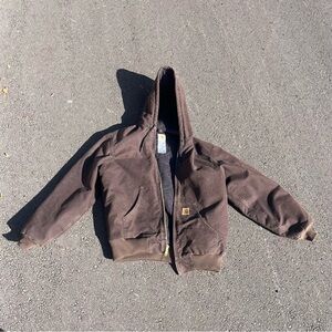 Carhartt Dark Brown Hooded Jacket